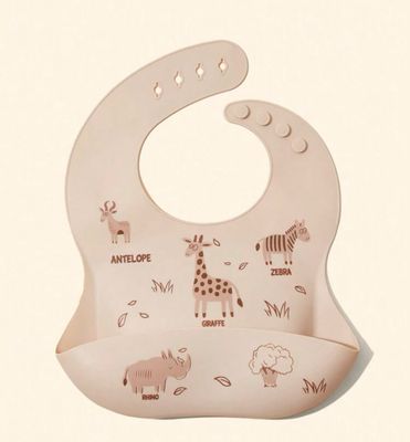 Animal Print Water Resistant Bib