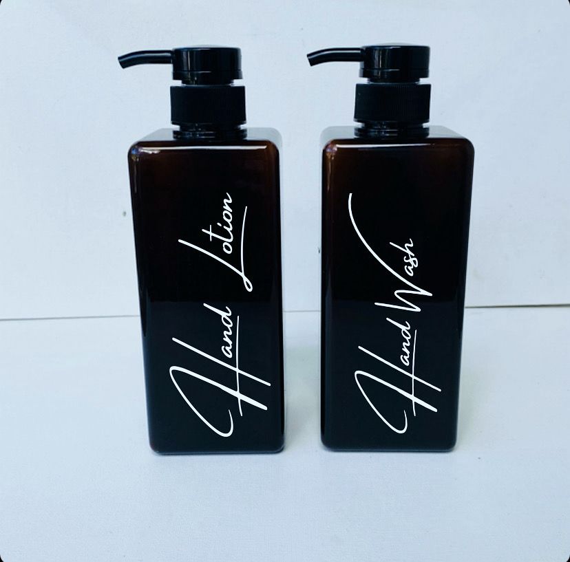 500ml Pump Bottles With Vinyl