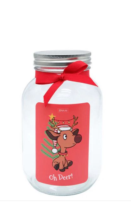 Christmas Glass Jar