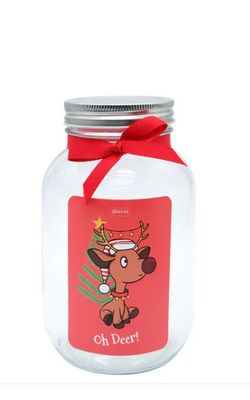 Christmas Glass Jar