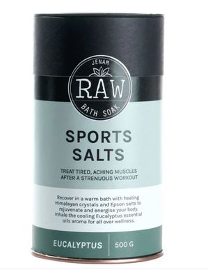 Raw Bath Soak Sports Salts (Eucalyptus) - 500g