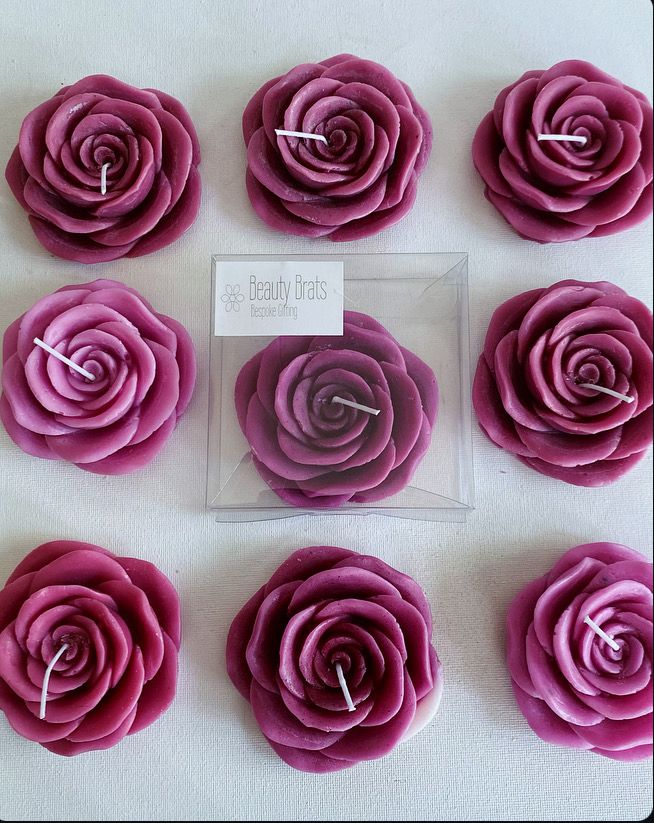 Rose And Vanilla Infused Candles