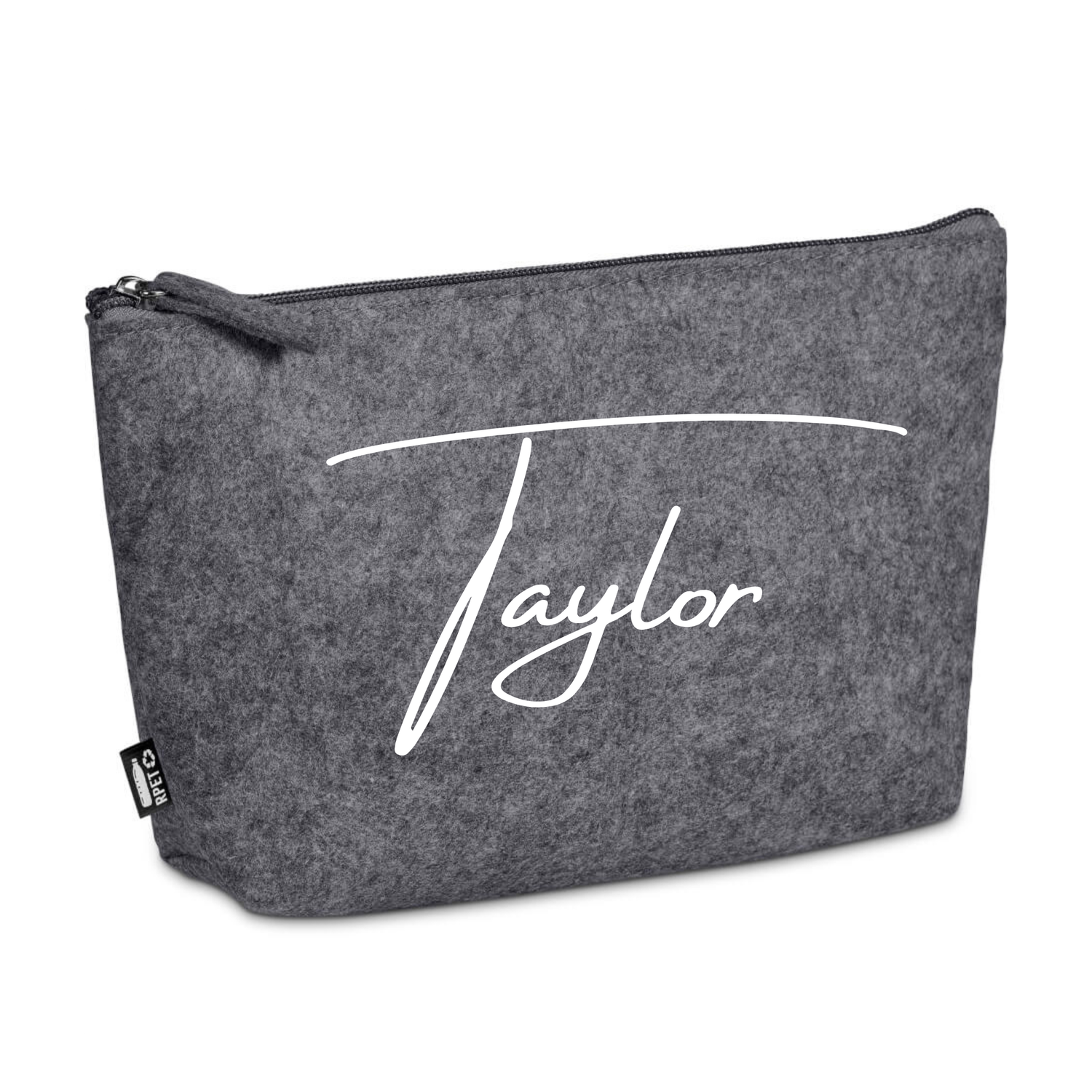 Cosmetic Bag - Grey Felt