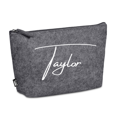 Cosmetic Bag - Grey Felt