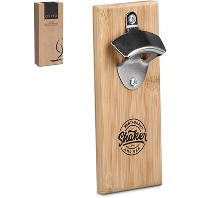 Bamboo Fridge Bottle Opener