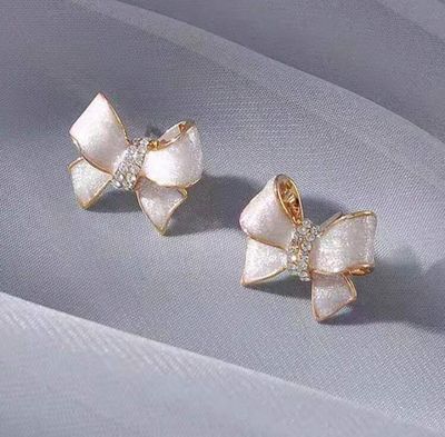 Pearl Bow Earrings