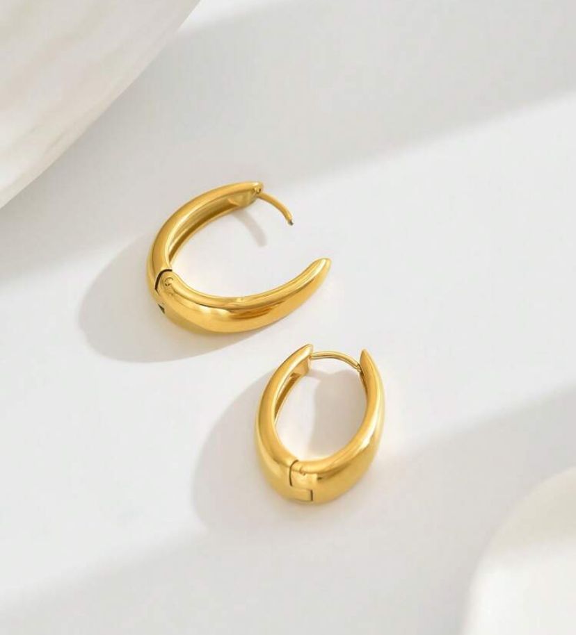 Gold Hoops -Stainless Steel