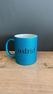 Customised Single Sided Glitter Mug