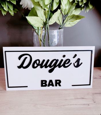 Acrylic Bar Plaque