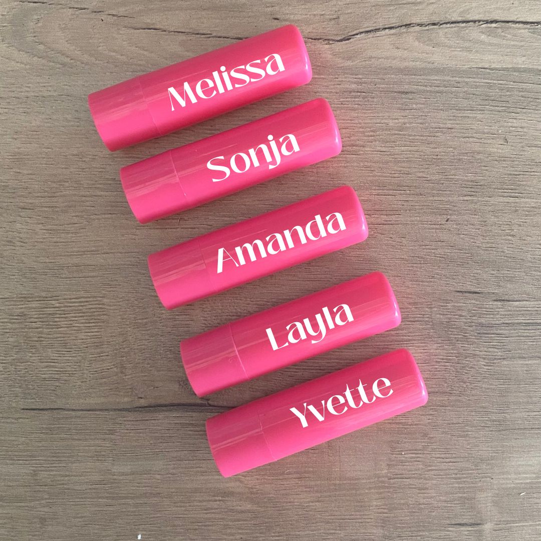 Personalised Lip Balm - Pink