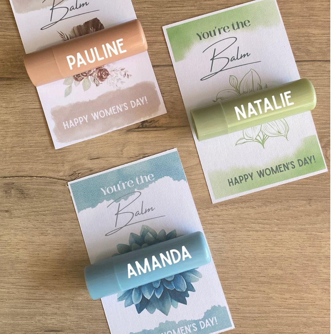 Personalised Lip Balms - Pastel