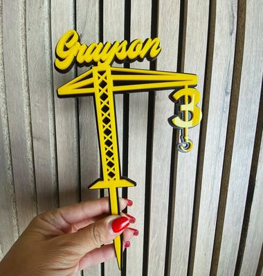 Construction Cake Topper