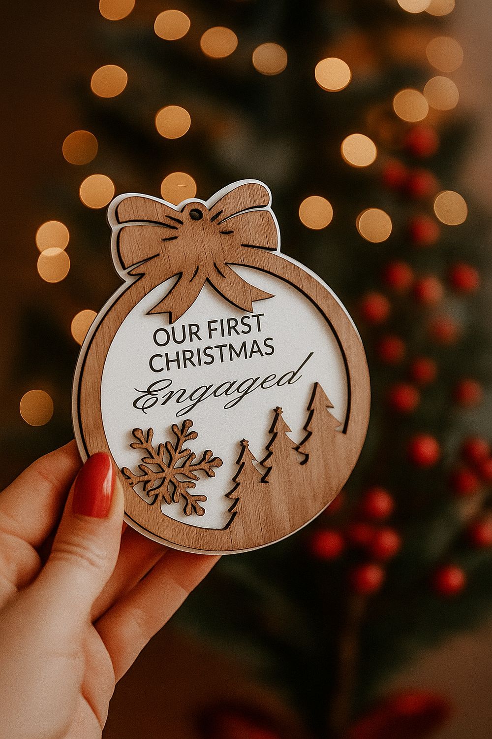 First Engaged Or Married Christmas Disc