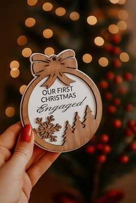 First Engaged Or Married Christmas Disc