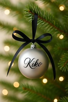 Silver Personalised Bauble