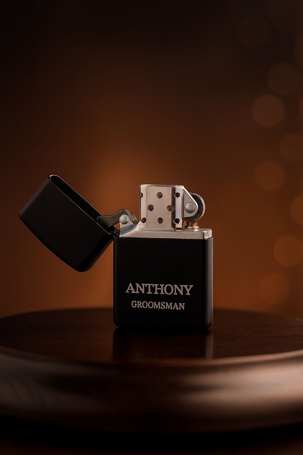 Stainless Steel Black Lighter