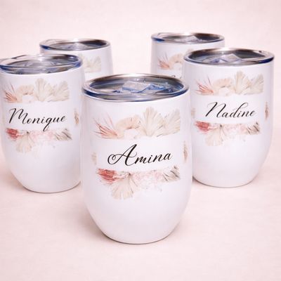 White Double Walled Tumbler