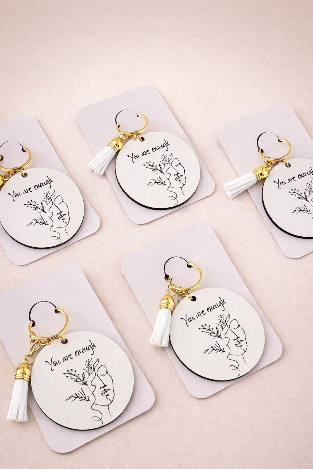 You Are Enough - Laser Engraved Key Chain