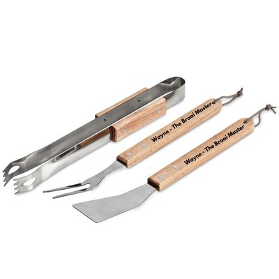Bamboo 3-Piece Braai Set