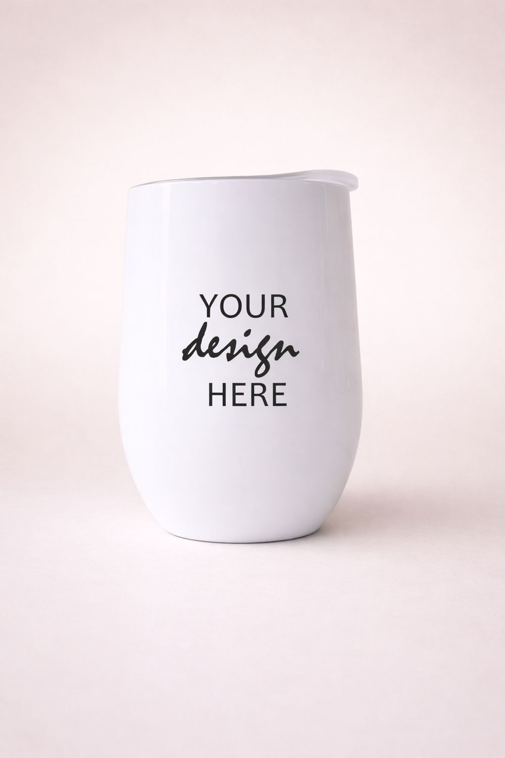 White Double Walled Tumbler - Single Image