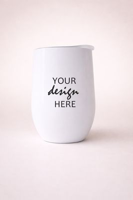 White Double Walled Tumbler - Single Image