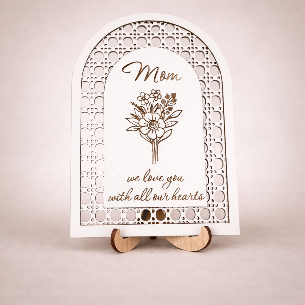 Rattan Styled Arched Plaque