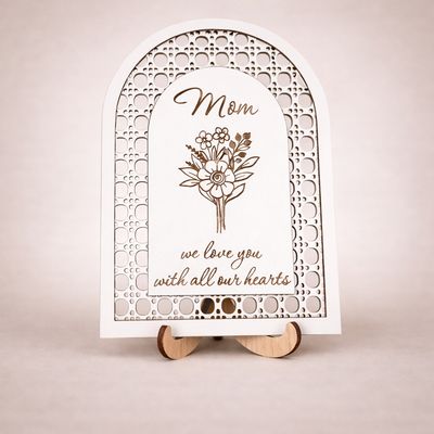 Rattan Styled Arched Plaque