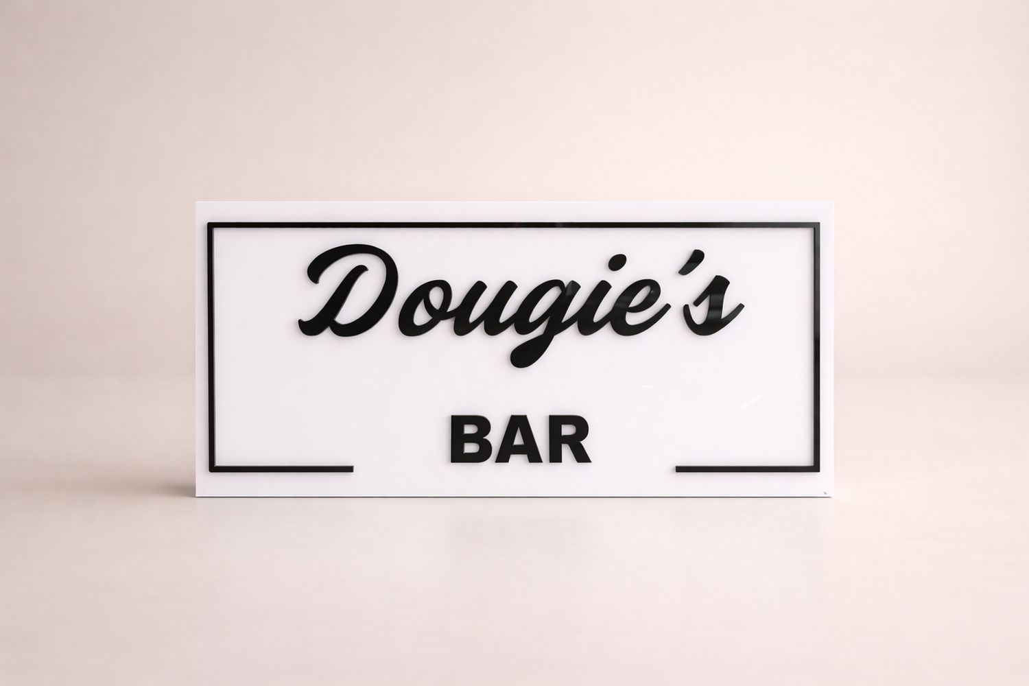 Acrylic Bar Plaque