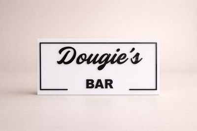 Acrylic Bar Plaque