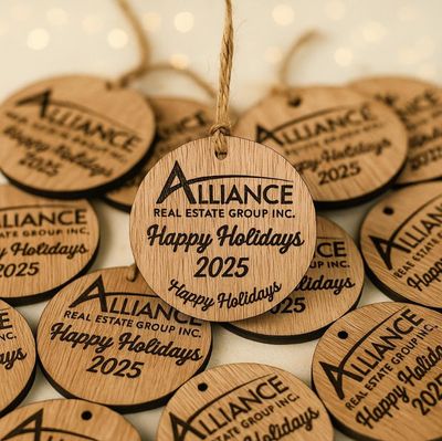 Engraved Wooden Name Tags