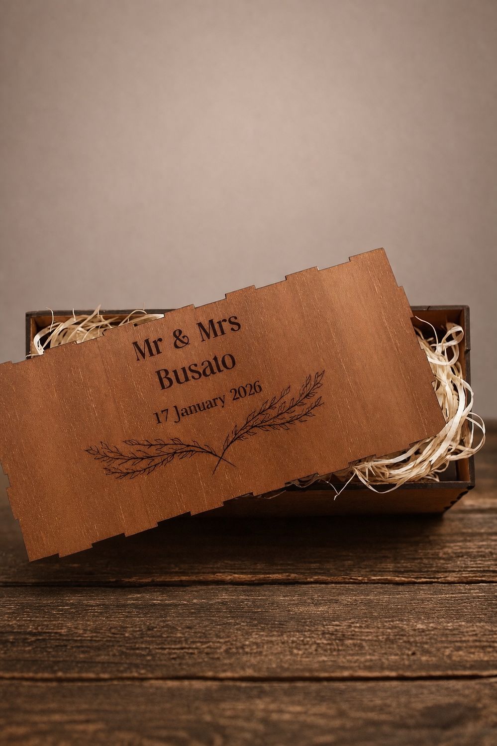 Laser Engraved Custom Box