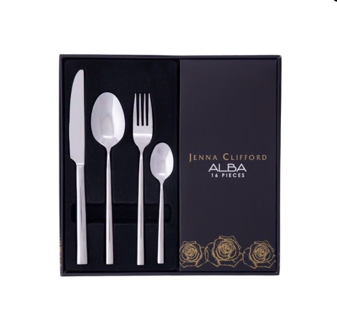 JENNA CLIFFORD – Alba 16 piece Cutlery Set