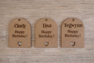 Mdf Gift Tag With Heart
