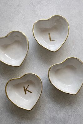 Personalised Heart Trinket Dishes