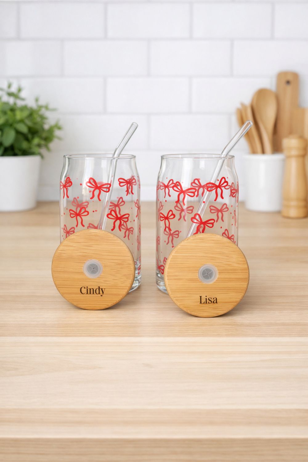 Libby Bow Tumblers - Laser Engraved