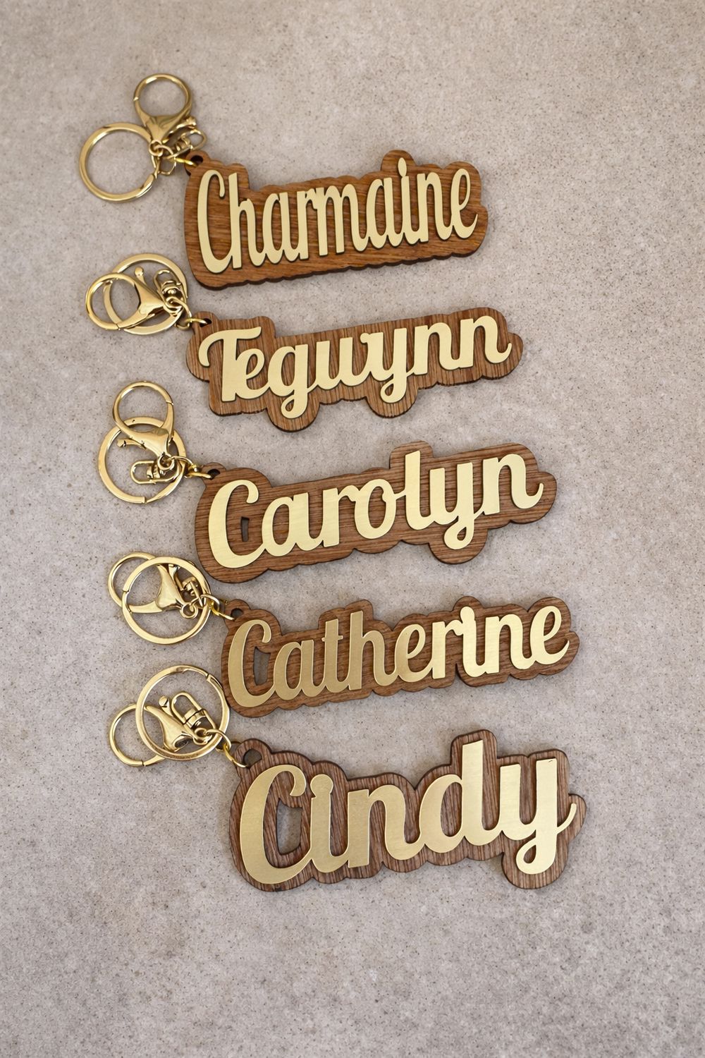 Personalised Double Layer Key Chain