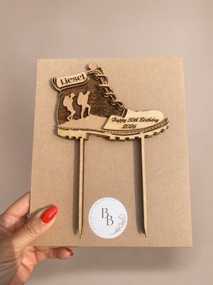 Hiking Cake Topper