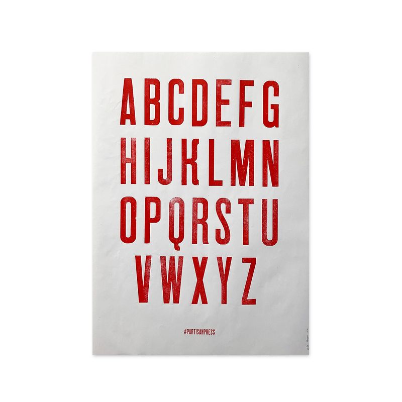 Poster &quot;Alphabet&quot; by Partisanpress