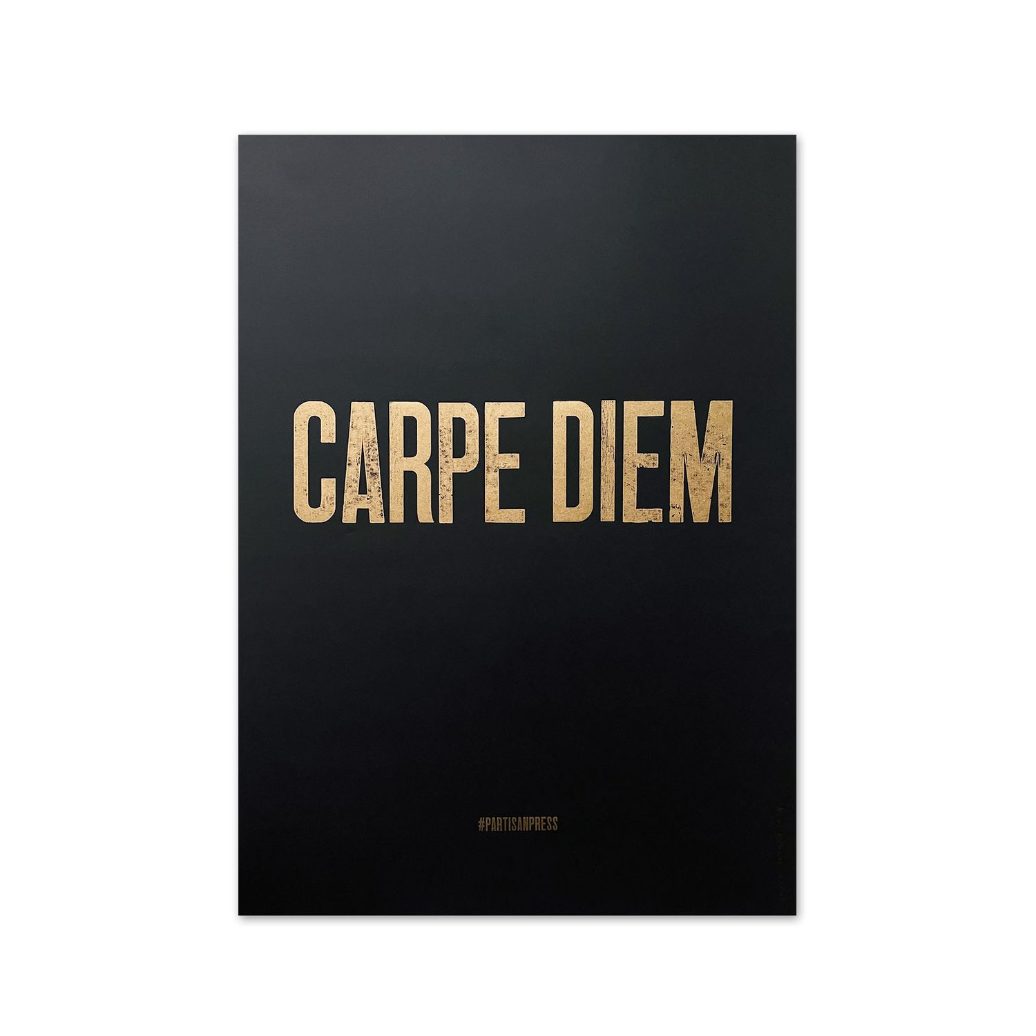 Poster &quot;Carpe Diem&quot; by Partisanpress