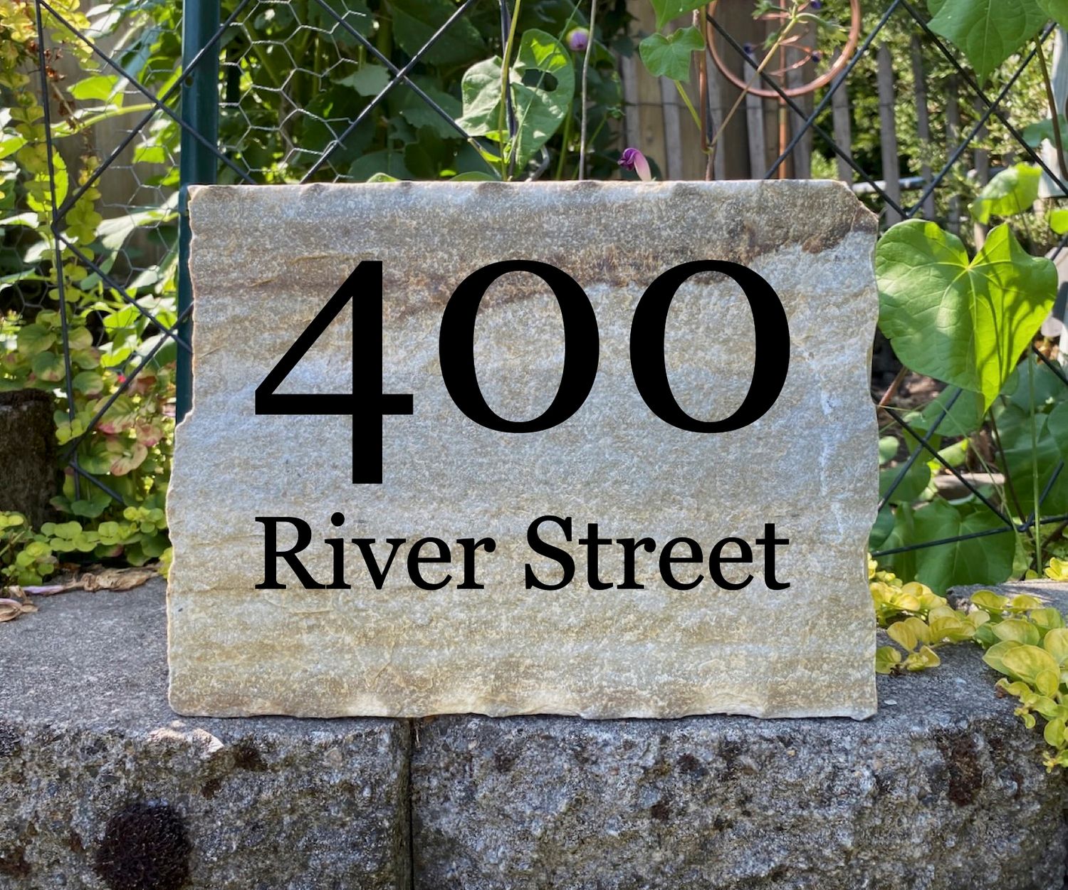 Small Engraved Ledge Stone Address Marker - Shop Personalized ...