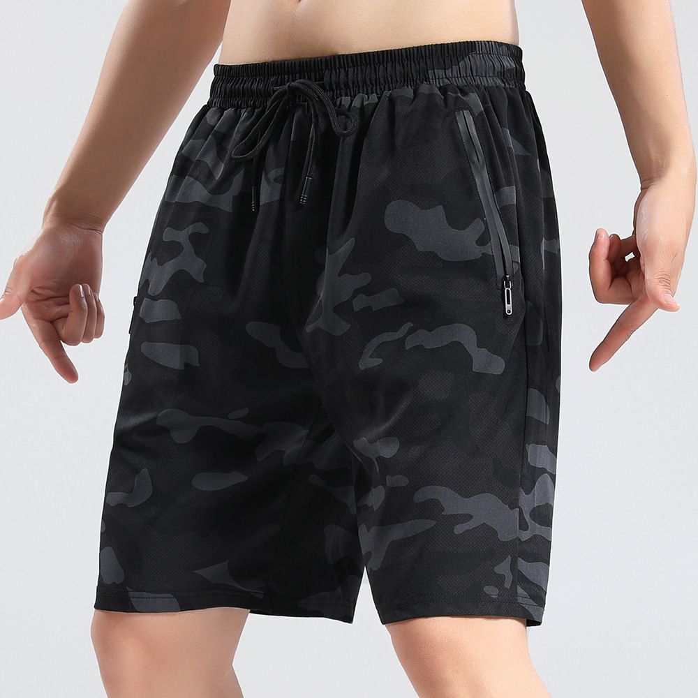 kida Summer Men&#39;s Sports Running Quick-drying Shorts Fitness Pants Woven Four-sided Elastic Foreign Trade Processing Leisure Shorts