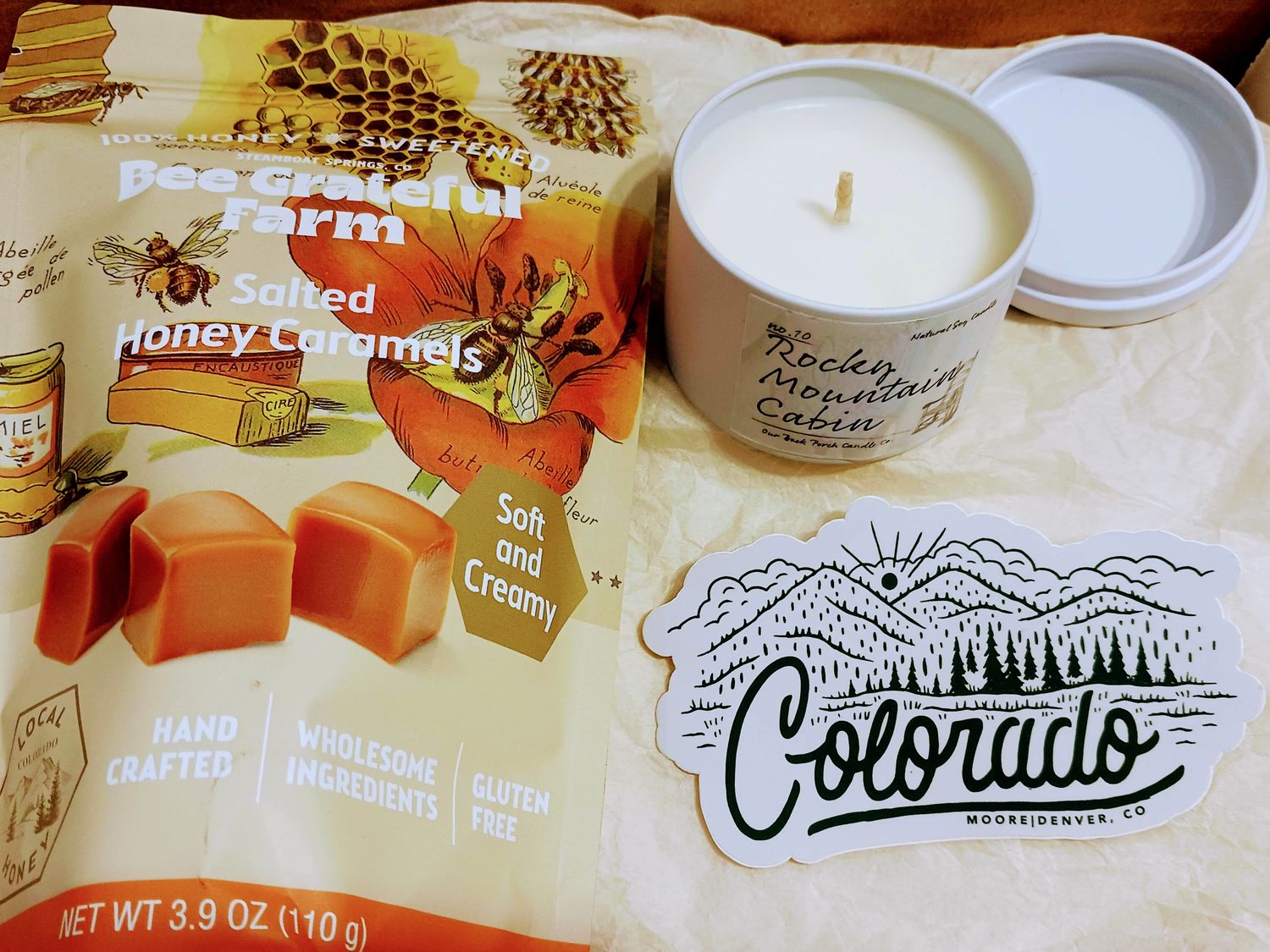Handmade Colorado Candle Gift Box Handmade Colorado Candle Gift Box