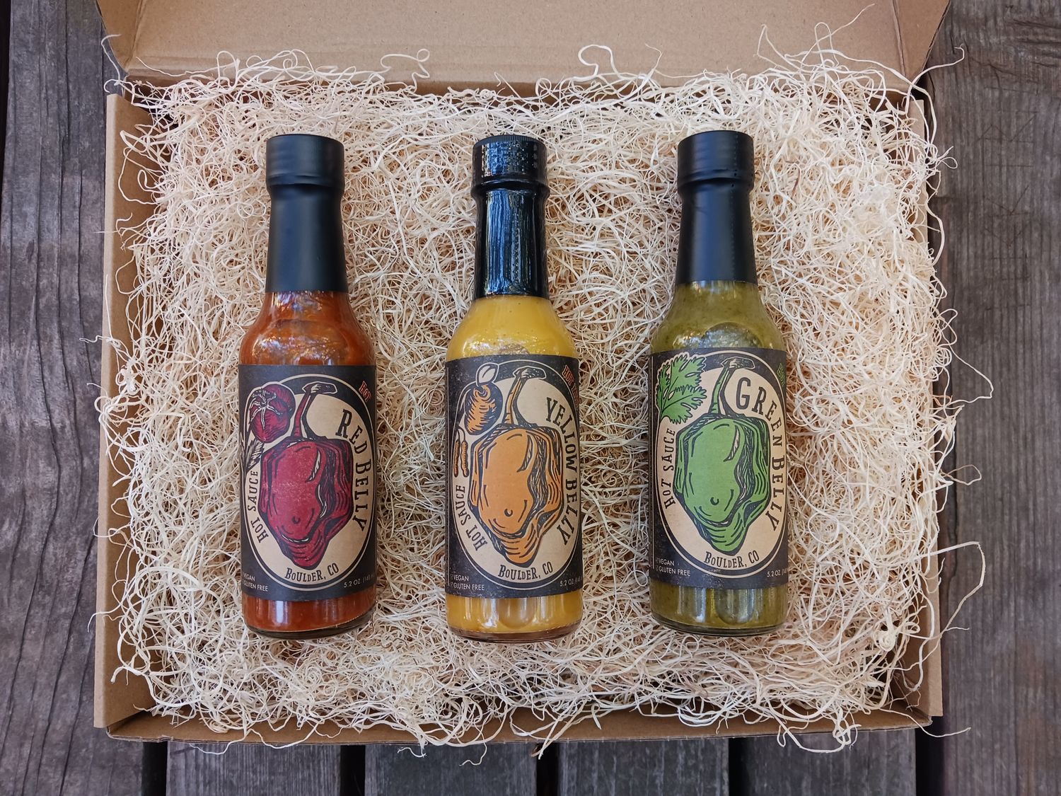 Colorado Green Belly Hot Sauce Gift Box