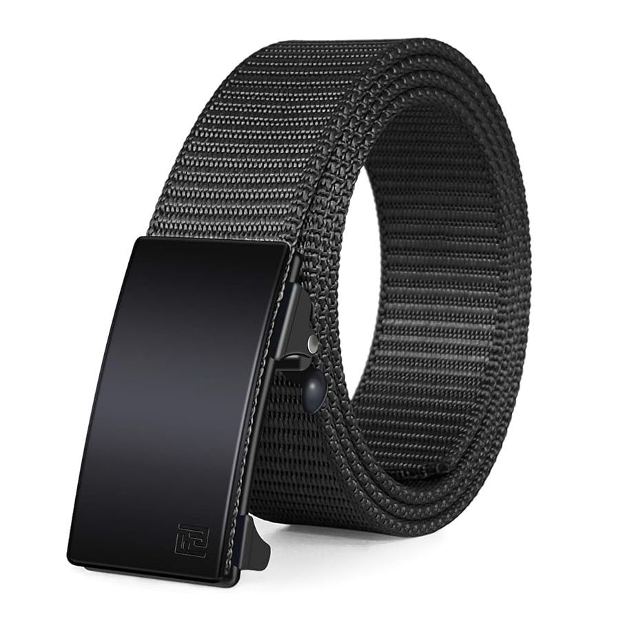 Nylon Belt, Size: 36-42, Colour: Black