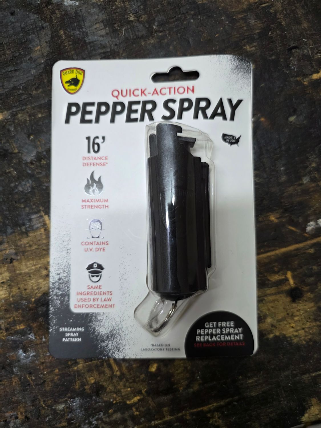 Pepper Spray, Colours: Black