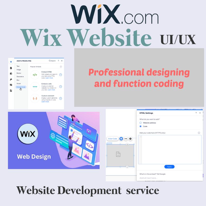 Design/Redesign a custom wix website