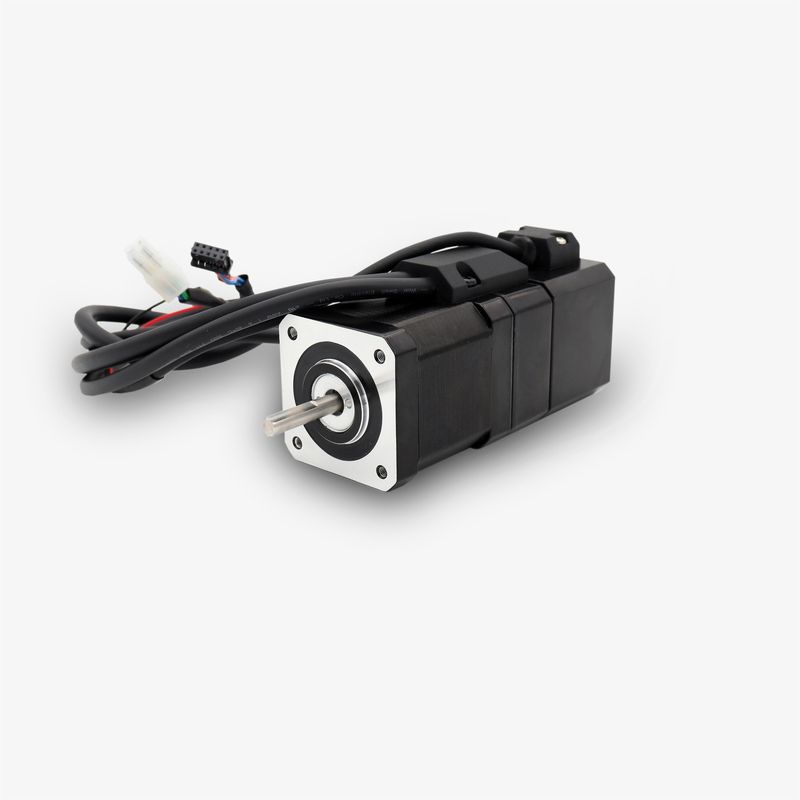 NEMA 17 stepper motor with incremental encoder, brake, IP65 protection and 48.0 Ncm holding torque