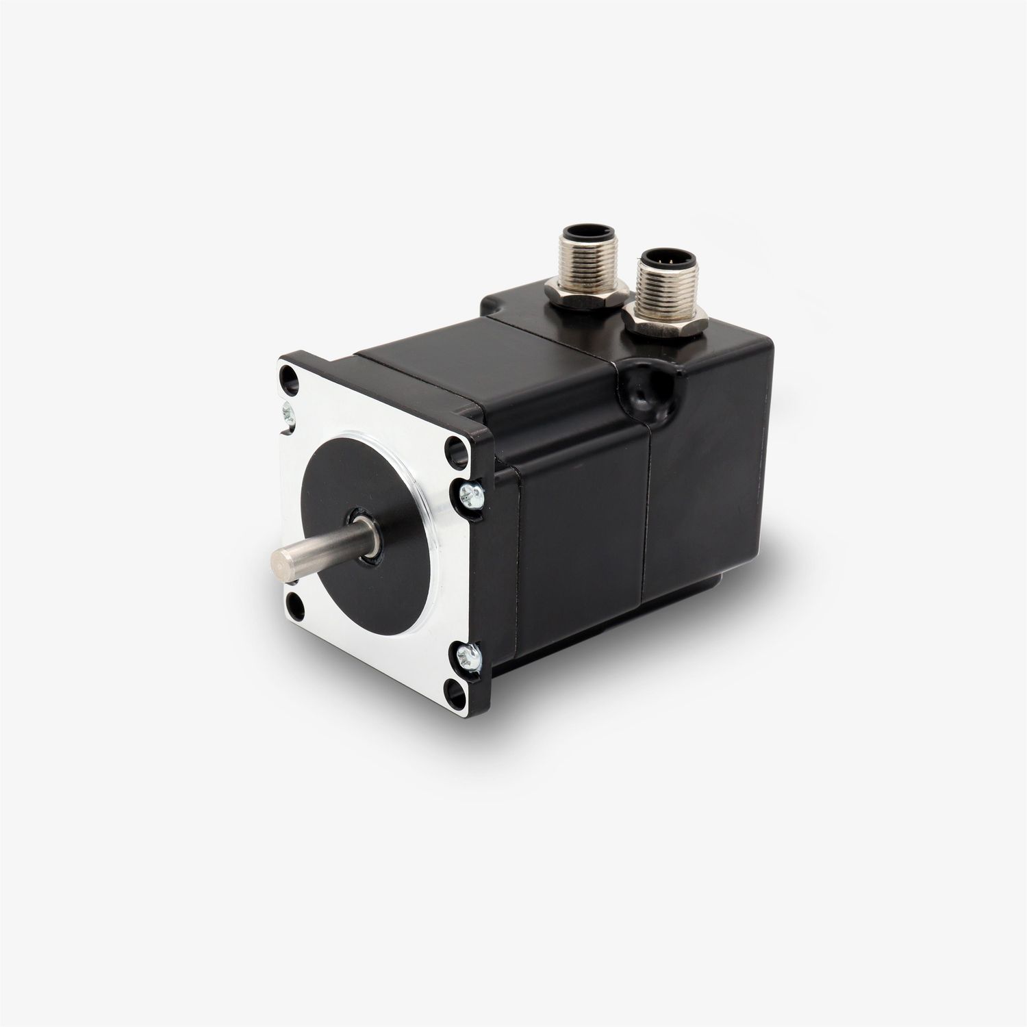 NEMA 23 stepper motor with incremental encoder. IP65 protection and 110,0 Ncm holding torque.