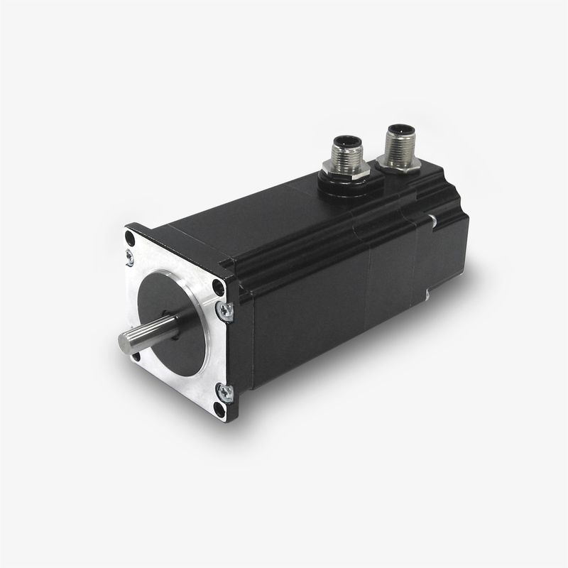 NEMA 23 stepper motor with absolute encoder, IP65 protection and 200,0 Ncm holding torque