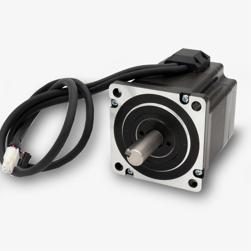 NEMA 34 high voltage stepper motor with incremental encoder and 700.0 Ncm holding torque